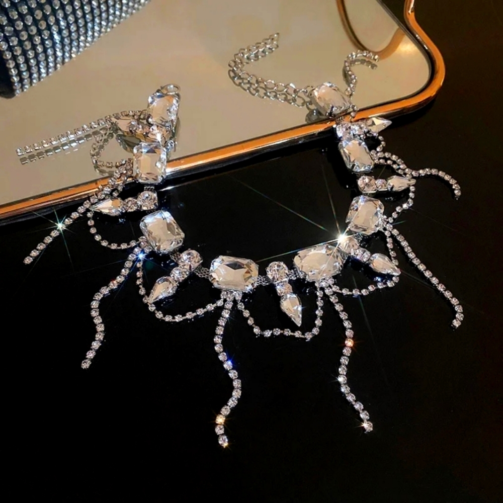 Square Crystal Choker